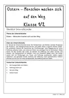Vorschau - Stundenentwürfe - Ostern - Menschen machen sich auf den Weg Klasse 1-2 - Seite 2