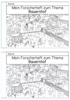 Vorschau - Arbeitsblätter - Differenziertes Forscherheft - Bauernhof - Seite 1