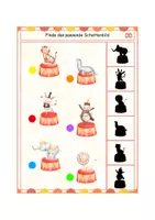 Vorschau - Stationenlernen - 🎪 Zirkus Klammerkarten schau genau & gleiche Anlaute - Seite 1
