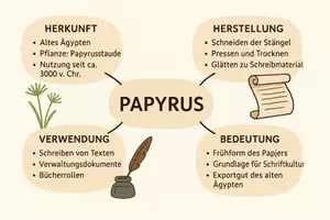 Vorschau - Arbeitsblätter - Arbeitsblatt "Papyrus" + Onlineübung & MP3 + Mindmap + Infografik - Seite 3