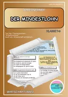 Vorschau - Stundenentwürfe - Mindestlohn - Arbeitnehmer - Deckblatt