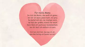 Vorschau - Poster - Muttertagsgedicht - Deckblatt