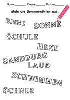 Vorschau - Spiele - Materialpaket - Sommer Malen - DaZ/DaF/Kunst/Deutsch/Sachunterricht - Seite 3