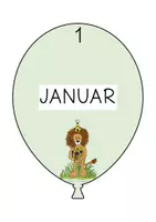 Vorschau - Poster - LÖWENKLASSE Geburtstagskalender schlicht (4 verschiedene Versionen) - Seite 1