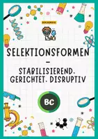 Vorschau - Arbeitsblätter - Stabilisierende, gerichtete & disruptive Selektion – Arbeitsblatt (Sek II) - Deckblatt