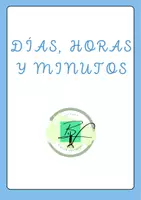 Vista previa - Unidades / Secuencias / Situaciones de Aprendizaje - DÍAS, HORAS Y MINUTOS - Portada