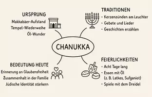 Vorschau - Arbeitsblätter - Arbeitsblatt "Chanukka" + Onlineübung & MP3 + Mindmap + Infografik - Seite 3