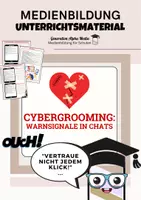 Vorschau - Arbeitsblätter - Cybergrooming - Warnsignale in Chats - Deckblatt