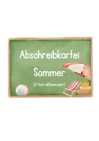 Vorschau - Arbeitsblätter - Abschreibkartei - Sommer - Seite 3