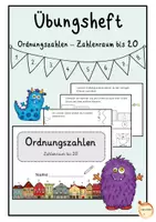 Vorschau - Arbeitsblätter - Übungsheft: Ordnungszahlen - Zahlenraum bis 20 - Deckblatt