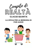 anteprima - Materiale interattivo - COMPITO DI REALTA' - SPESA PER MERENDA DI FINE ANNO - CL.4 - Pagina 1