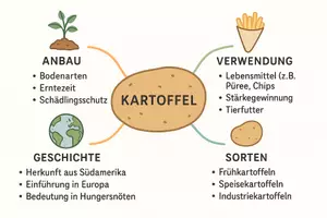 Vorschau - Arbeitsblätter - Arbeitsblatt "Kartoffeln" + Onlineübung & MP3 + Mindmap + Infografik - Seite 3
