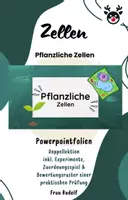 Vorschau - Stundenentwürfe - pflanzliche Zellen inkl Lösungen, Spiel & Raster - Zellen Teil 3 - Biologie - Deckblatt