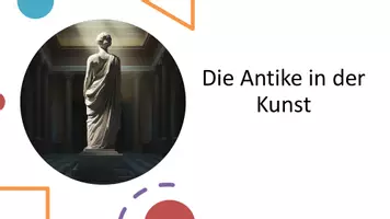 Vorschau - Präsentationen/Tafelbilder - Präsentation: Historizität bildnerischer Medien & Antike (12 Folien) - Deckblatt