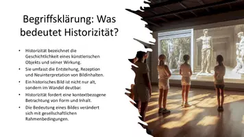 Vorschau - Präsentationen/Tafelbilder - Präsentation: Historizität bildnerischer Medien & Antike (12 Folien) - Seite 2