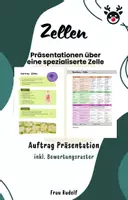 Vorschau - Arbeitsblätter - Auftrag Präsentation "Zellen" inkl. Bewertungsraster - Biologie - Deckblatt