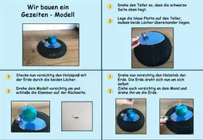 Vorschau - Arbeitsblätter - Anleitung zum Basteln des Modells - Seite 1