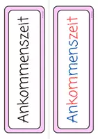 Vorschau - Lehrpläne/Lehrermaterial - Stundenplan-Karten (mit Bildern) in Rosa - Seite 3