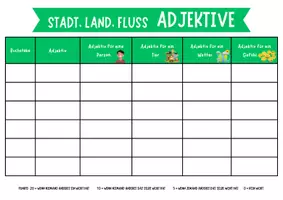 Vorschau - Spiele - Stadt Land Fluss Adjektive - Deckblatt