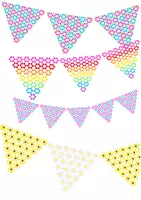 Vorschau - Mal- und Bastelvorlagen - Blumige Wimpelketten aus Bügelperlen🌸 für Frühling & Sommer☀️ - Deckblatt