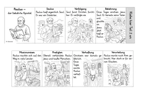 Vorschau - Arbeitsblätter - Paulus - Leporello (3-fach differenziert; 2 Versionen) - Deckblatt