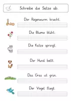Vorschau - Arbeitsblätter - Arbeitsblätter erste Sätze schreiben - Seite 2
