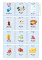 Vorschau - Spiele - Lesespiel Englisch: food and drinks for breakfast - Seite 1