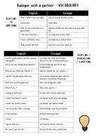 Vorschau - Arbeitsblätter - Dialogue Vocabulary / Klasse 6,7,8 - Deckblatt