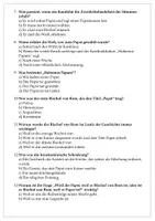 Vorschau - Arbeitsblätter - Multiple Choice - Video Geheimnis der Papstwahl - Seite 1