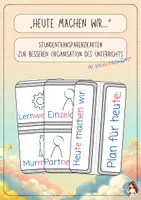 Vorschau - Lehrpläne/Lehrermaterial - „Heute machen wir...“-Karten für die 1. Klasse (grau) - Deckblatt