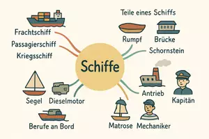 Vorschau - Arbeitsblätter - Arbeitsblatt "Schiffe" + Onlineübung & MP3 + Mindmap + Infografik - Seite 3