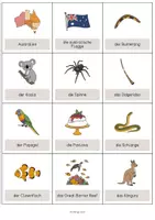 Vorschau - Mal- und Bastelvorlagen - Australia: Vocabulary Cards (Englisch) - Seite 2
