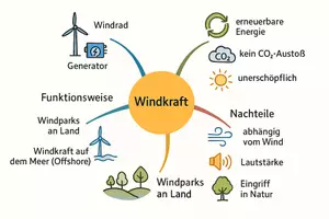 Vorschau - Arbeitsblätter - Arbeitsblätter zum Thema "Windkraft" + Lösung & MP3 + Mindmap + Infografiken - Seite 3