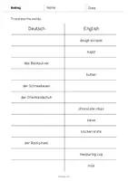 Vorschau - Arbeitsblätter - Baking: Vocabulary Mini Test (Englisch) - Seite 3
