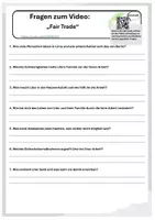 Vorschau - Arbeitsblätter - Fair Trade - Deckblatt