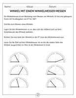 Vorschau - Arbeitsblätter - Winkel messen und zeichnen - Mathematik (4. - 5. Klasse) - Seite 2