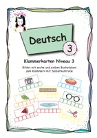 Vorschau - Arbeitsblätter - Klammerkarten 3 - Niveau 3 - Deckblatt