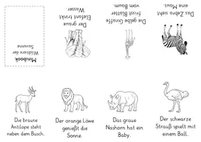 Vorschau - Arbeitsblätter - Minibooks Wildtiere - 16 Vorlagen zu 4 Lebensräumen - Seite 3