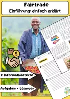 Vorschau - Arbeitsblätter - Fairtrade einfach erklärt – Funktionsweise und Vorteile - Deckblatt