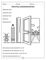 Vorschau - Arbeitsblätter - Maßeinheiten Längen - komplette Einführung - Mathematik (3. - 5. Klasse) - Seite 1
