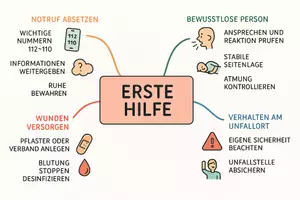 Vorschau - Arbeitsblätter - Arbeitsblatt "Erste Hilfe" + Onlineübung & MP3 + Mindmap + Infografik - Seite 3
