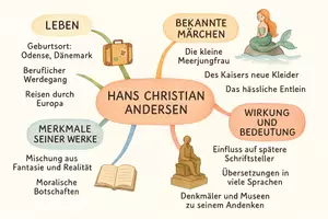 Vorschau - Arbeitsblätter - Arbeitsblatt "Hans Christian Andersen" + Onlineübung & MP3 + Mindmap + Infografik - Seite 3
