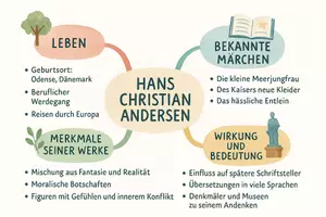 Vorschau - Arbeitsblätter - Arbeitsblatt "Hans Christian Andersen" + Onlineübung & MP3 + Mindmap + Infografik - Seite 2