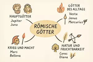 Vorschau - Arbeitsblätter - Arbeitsblätter zum Thema "Römische Götter" + Lösung & MP3 + Mindmap + Infografik - Seite 2