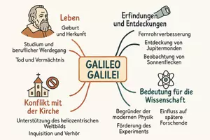 Vorschau - Arbeitsblätter - Arbeitsblatt "Galileo Galilei" + Onlineübung & MP3 + Mindmap + Infografik - Seite 3