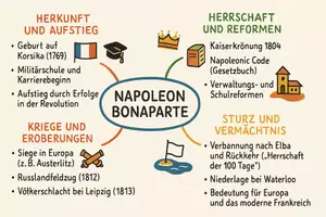 Vorschau - Arbeitsblätter - Arbeitsblatt "Napoleon Bonaparte" + Onlineübung & MP3 + Mindmap + Infografik - Seite 2