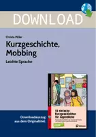 Vorschau - Arbeitsblätter - Kurzgeschichte, Mobbing - Deckblatt