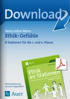 Vorschau - Arbeitsblätter - Stationentraining Ethik: Gefühle - Deckblatt