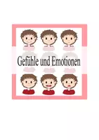 Vorschau - selbst erstellte Cliparts/Grafiken - Emotionen und Gefühle - Deckblatt