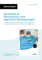 Vorschau - Aufgabenkarten - Quadrierte Rechtecke und perfekte Zerlegungen - Deckblatt